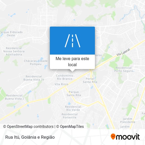 Rua Itú mapa