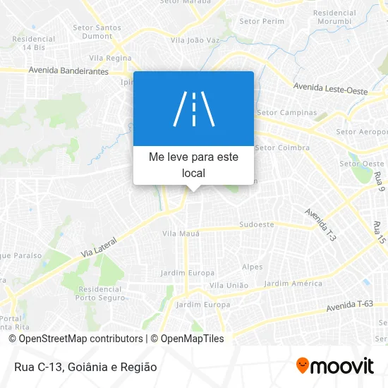 Rua C-13 mapa