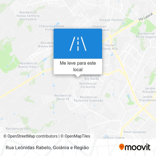 Rua Leônidas Rabelo mapa
