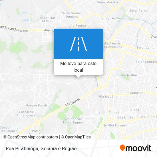 Rua Piratininga mapa
