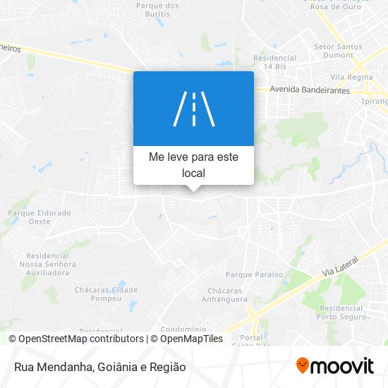 Rua Mendanha mapa