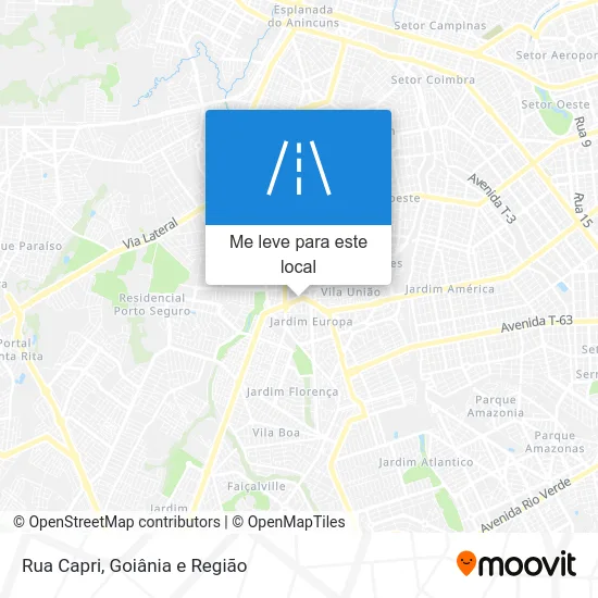 Rua Capri mapa