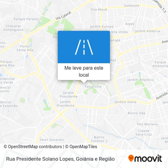 Rua Presidente Solano Lopes mapa