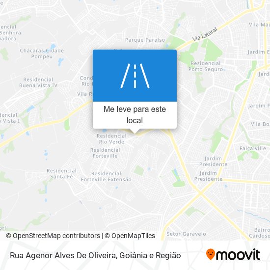 Rua Agenor Alves De Oliveira mapa