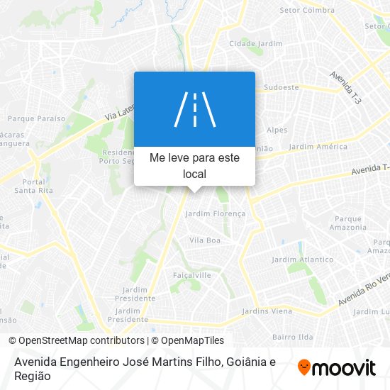 Avenida Engenheiro José Martins Filho mapa