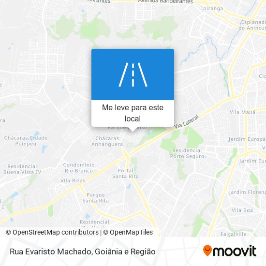 Rua Evaristo Machado mapa