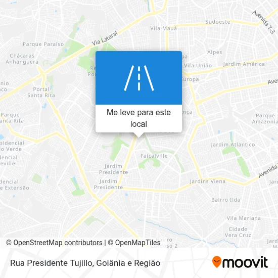 Rua Presidente Tujillo mapa
