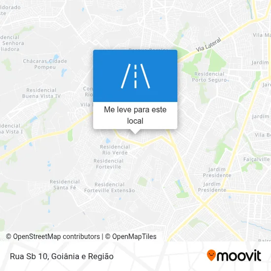 Rua Sb 10 mapa