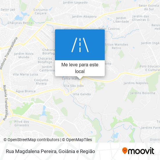 Rua Magdalena Pereira mapa