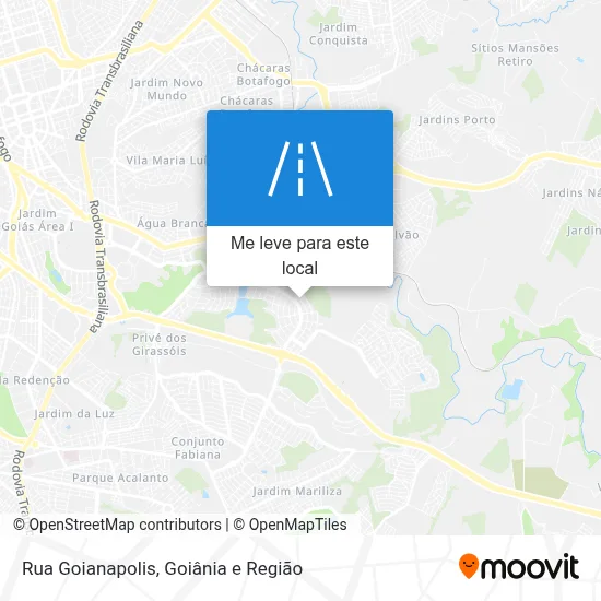 Rua Goianapolis mapa