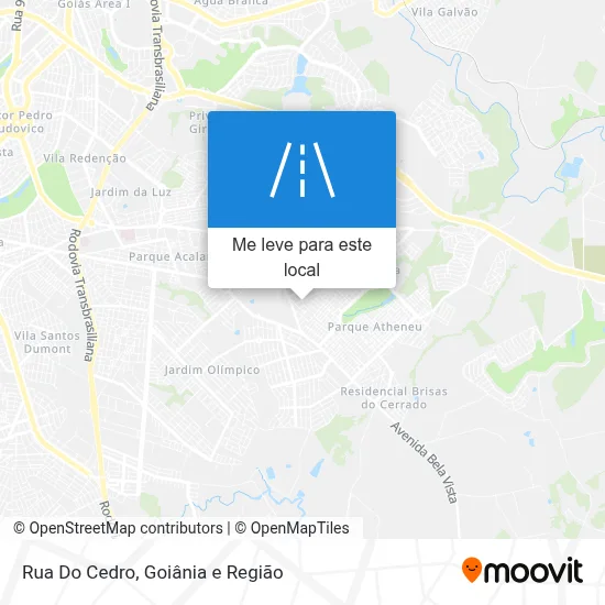 Rua Do Cedro mapa