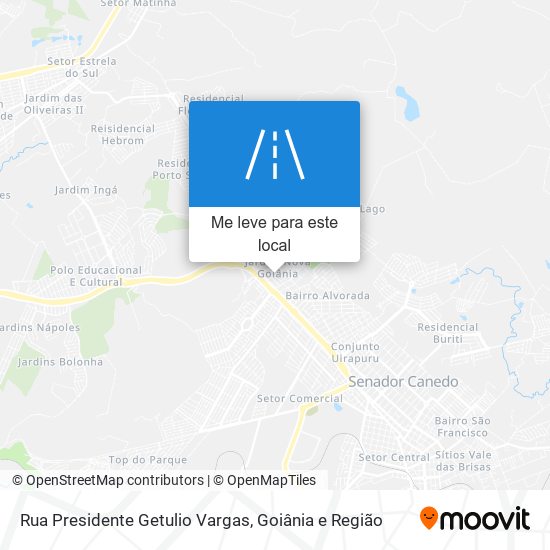 Rua Presidente Getulio Vargas mapa