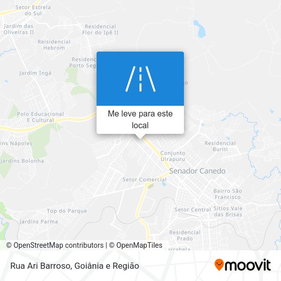 Rua Ari Barroso mapa