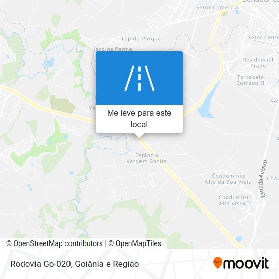 Rodovia Go-020 mapa
