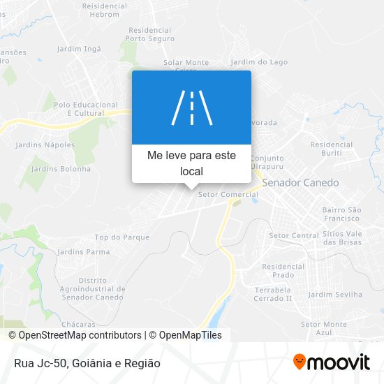 Rua Jc-50 mapa