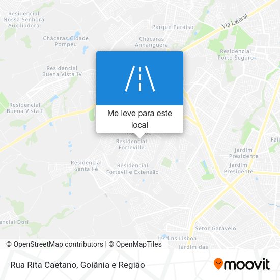 Rua Rita Caetano mapa