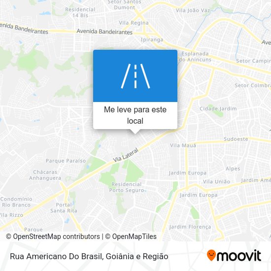 Rua Americano Do Brasil mapa