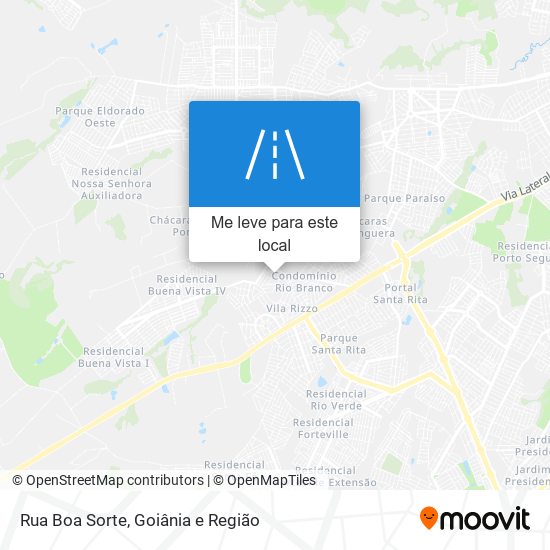 Rua Boa Sorte mapa