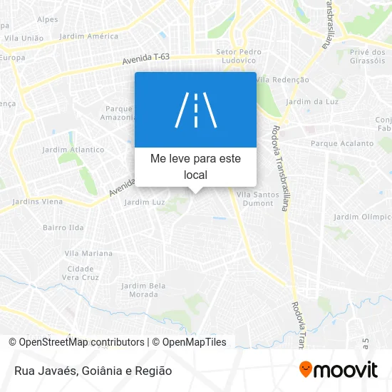 Rua Javaés mapa