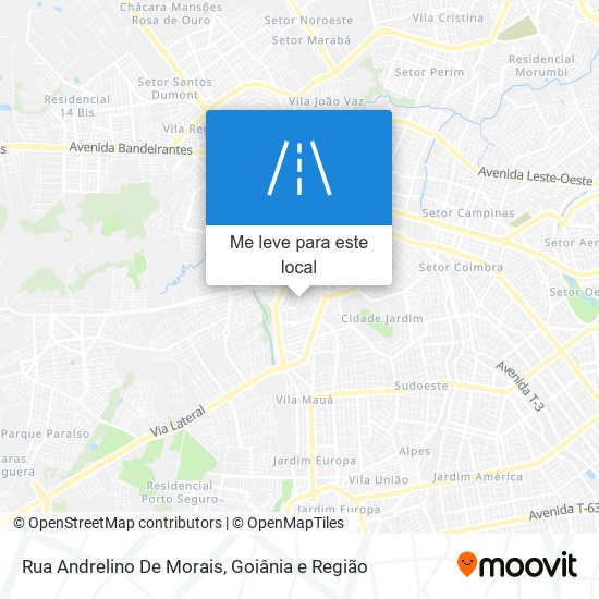 Rua Andrelino De Morais mapa