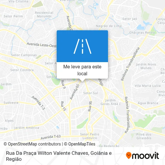 Rua Da Praça Wilton Valente Chaves mapa