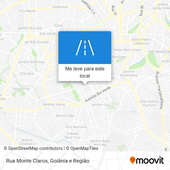 Rua Monte Claros mapa