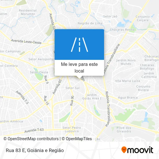 Rua 83 E mapa