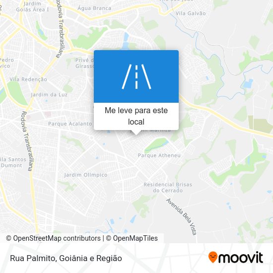 Rua Palmito mapa