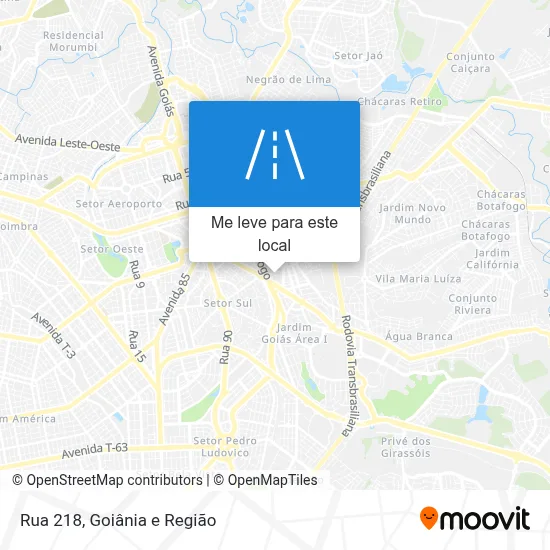 Rua 218 mapa