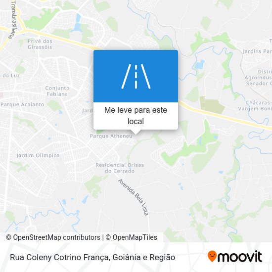 Rua Coleny Cotrino França mapa