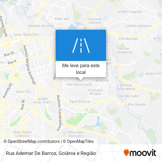 Rua Ademar De Barros mapa