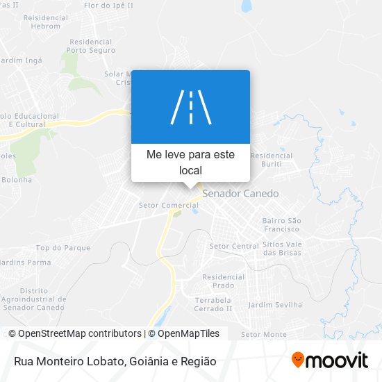 Rua Monteiro Lobato mapa