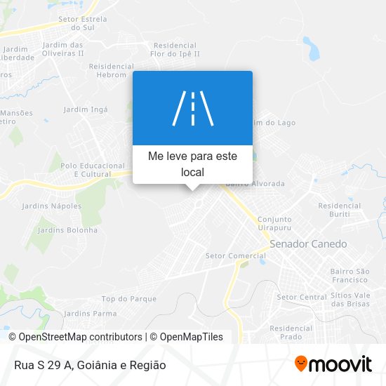 Rua S 29 A mapa