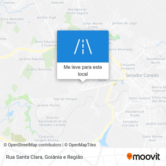 Rua Santa Clara mapa