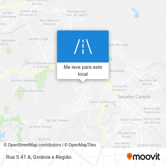 Rua S 41 A mapa