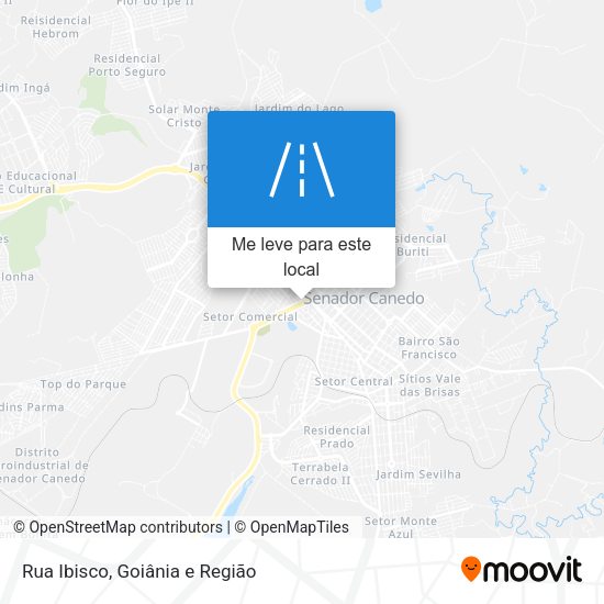 Rua Ibisco mapa