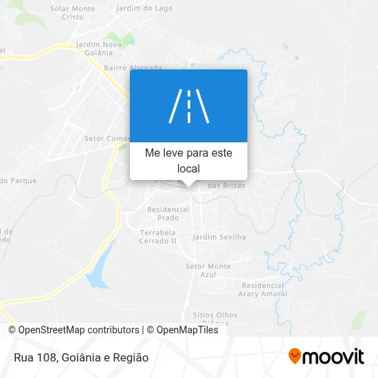 Rua 108 mapa