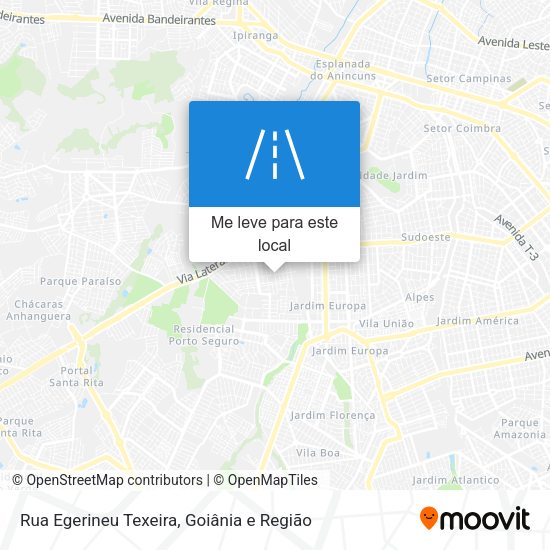 Rua Egerineu Texeira mapa