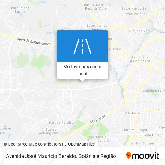 Avenida José Mauricio Beraldo mapa