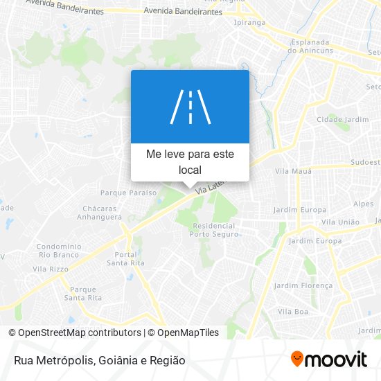 Rua Metrópolis mapa