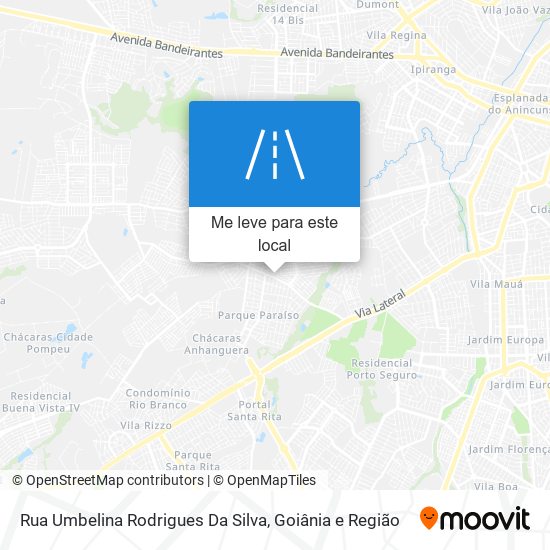 Rua Umbelina Rodrigues Da Silva mapa