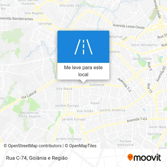 Rua C-74 mapa