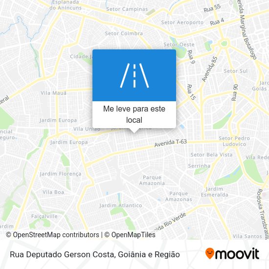 Rua Deputado Gerson Costa mapa
