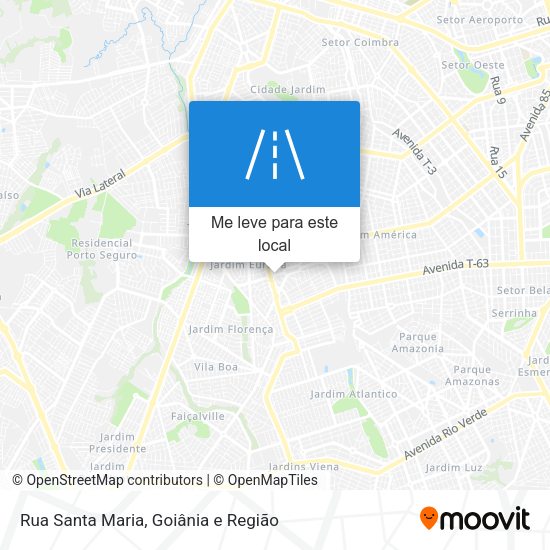 Rua Santa Maria mapa