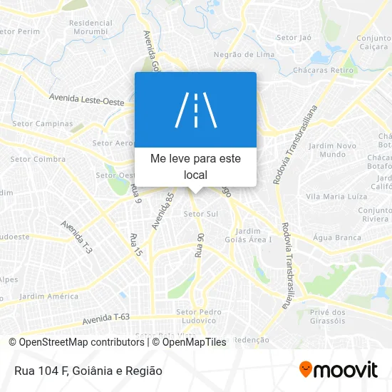 Rua 104 F mapa