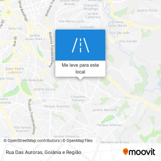 Rua Das Auroras mapa