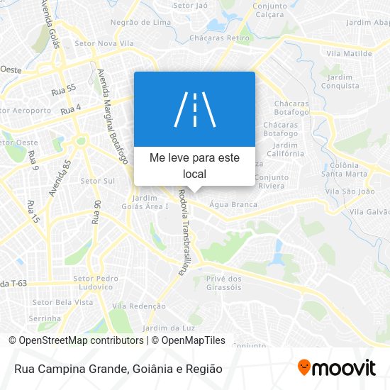 Rua Campina Grande mapa