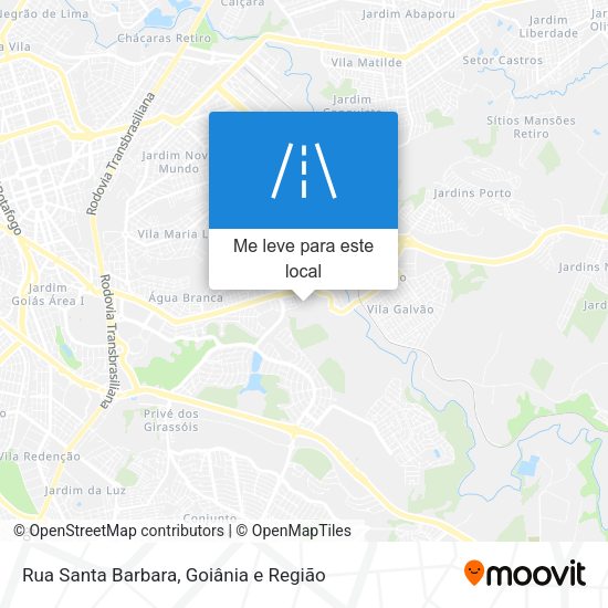 Rua Santa Barbara mapa