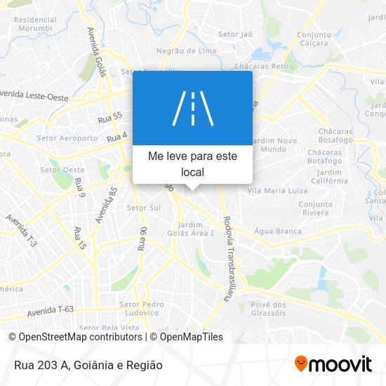 Rua 203 A mapa