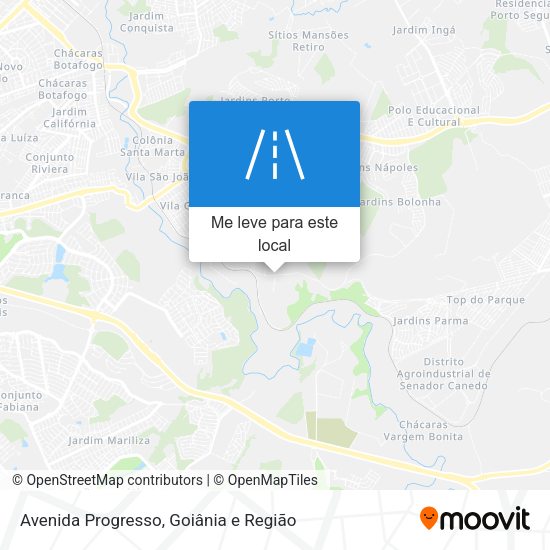 Avenida Progresso mapa
